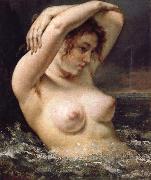 Gustave Courbet The Woman in the Waves USA oil painting artist